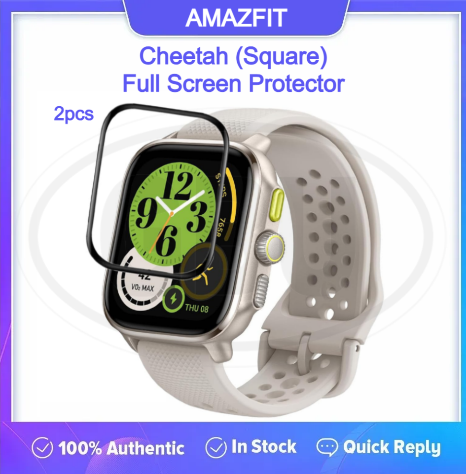 < 2pcs > Amazfit Cheetah Square 3D Full Cover Screen Protector - Full Screen