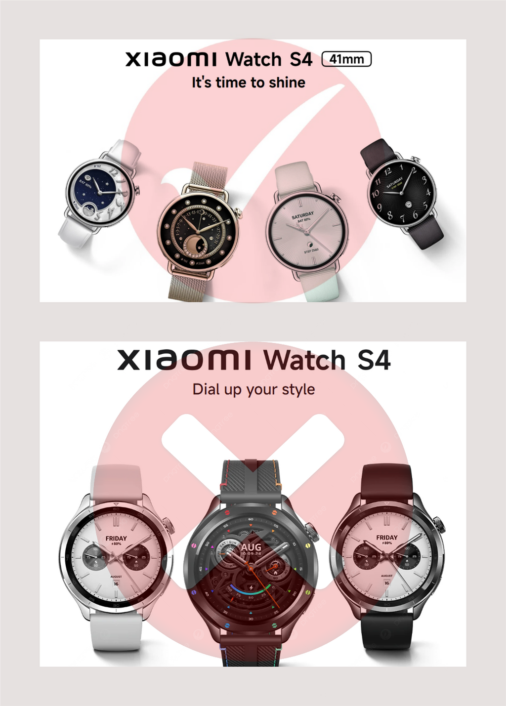 Xiaomi Watch S4 41mm /  Xiaomi S4 41mm / Mi S4 41mm Tali Strap - 18mm (High Quality)
