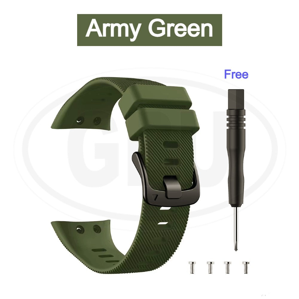 Garmin Forerunner 45 / Forerunner 45s / Swim 2 Smartwatch Tali Silikon Lembut / Watch Strap (High Quality)