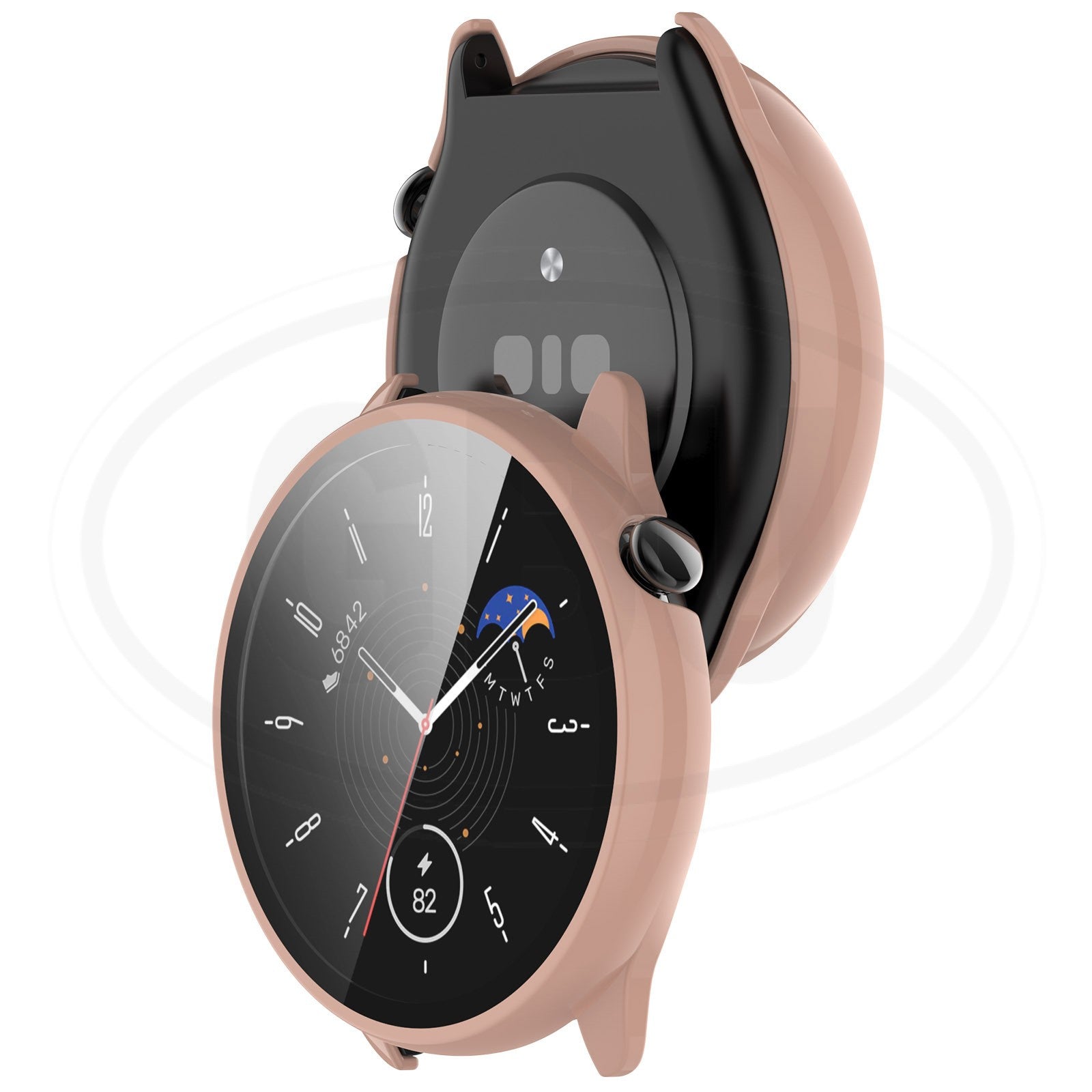 Amazfit GTR Mini 2-in-1 Full Cover Case with Tempered Glass Protector Screen