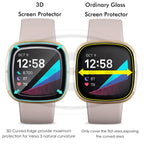 [2pcs] Fitbit Versa 4 / Versa 3 / Versa 2 / Sense 2 / Sense 3D Full Cover Screen Protector - Full Screen