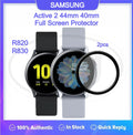 [2pcs] Samsung Galaxy Watch Active 2 44mm / Active 2 40mm / R820 / R830 3D Full Cover Screen Protector - Full Screen