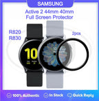 [2pcs] Samsung Galaxy Watch Active 2 44mm / Active 2 40mm / R820 / R830 3D Full Cover Screen Protector - Full Screen