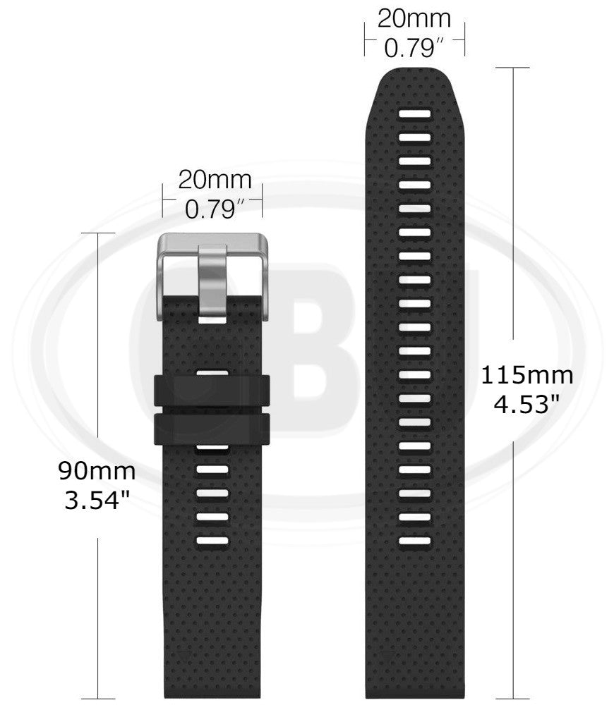 Garmin Descent Mk3i 43mm / Instinct E 40mm / Fenix 8 43mm / 7S 7S Pro / 6S Plus 6S 6S Pro / 5S QuickFit Watch Strap Band - 20mm