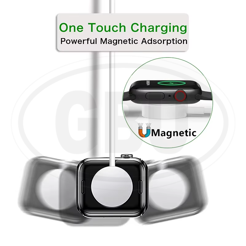 Apple Watch Series 11/10/9/8/7/SE/6/5/4/3/2/1 For 38mm/40mm/41mm/42mm/44mm/45mm/49mm USB Magnetic Charger Dock Cradle Cable