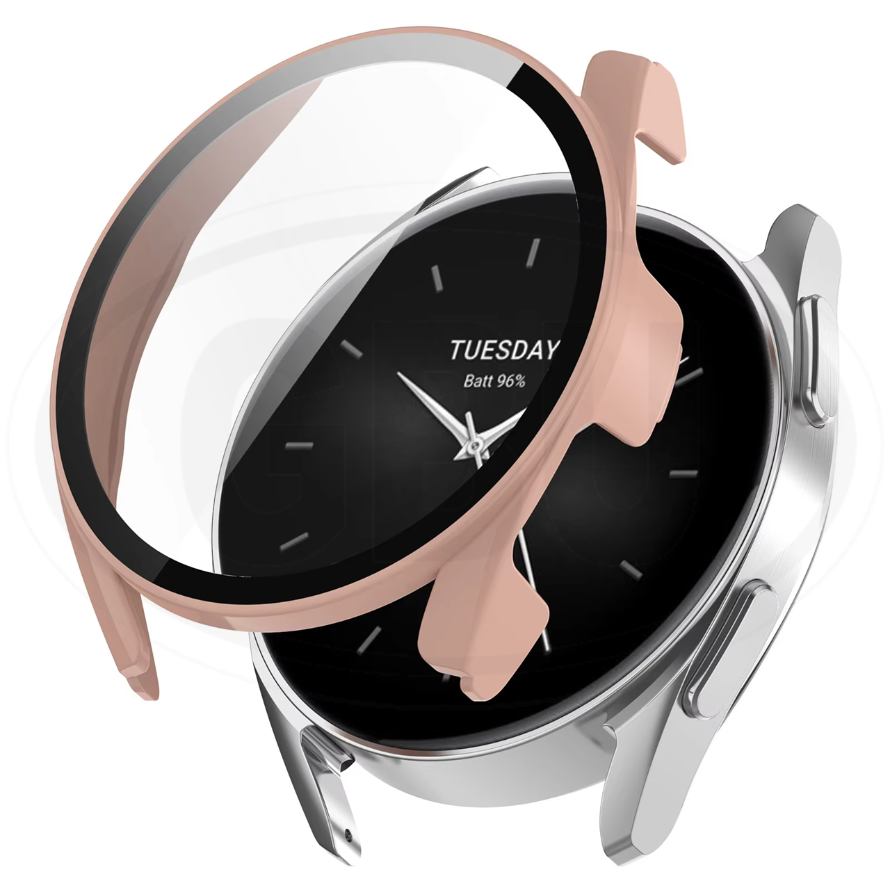 Xiaomi Watch S2 46mm / Xiaomi Watch S2 42mm / Mi Watch S2 Full Cover Case 2-in-1 with Tempered Glass Protector Screen