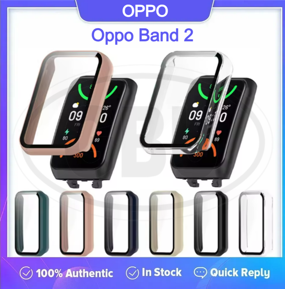 OPPO Band 2 Sarung Full TPU Built-in Tempered Glass Cover