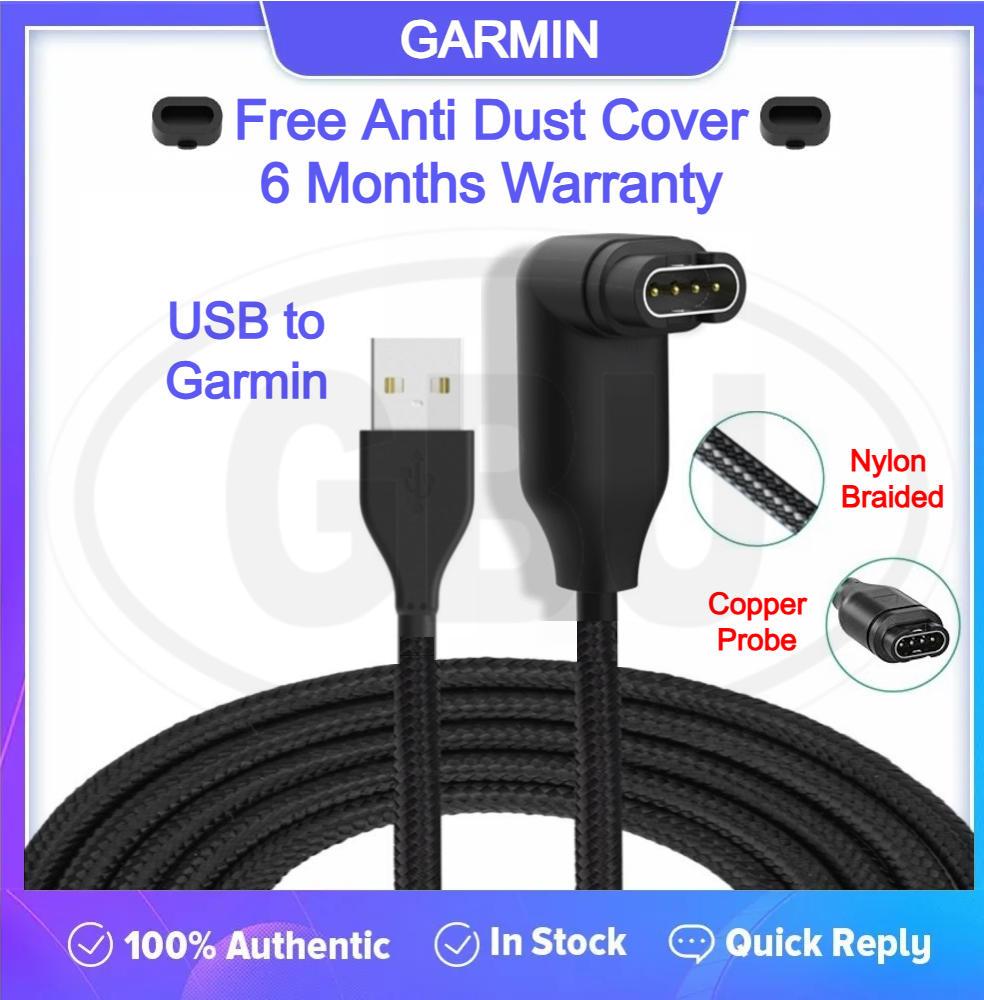 Garmin Vivoactive 5, Vivoactive 3, Vivosport, Approach S50, S70, S60, S10 USB Charging Cable