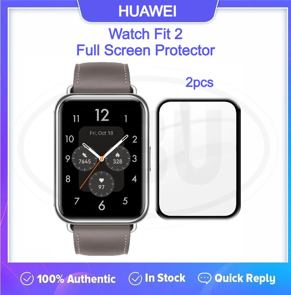 [2pcs] Huawei Watch Fit 2 / Fit2  3D Full Cover Screen Protector - Full Screen