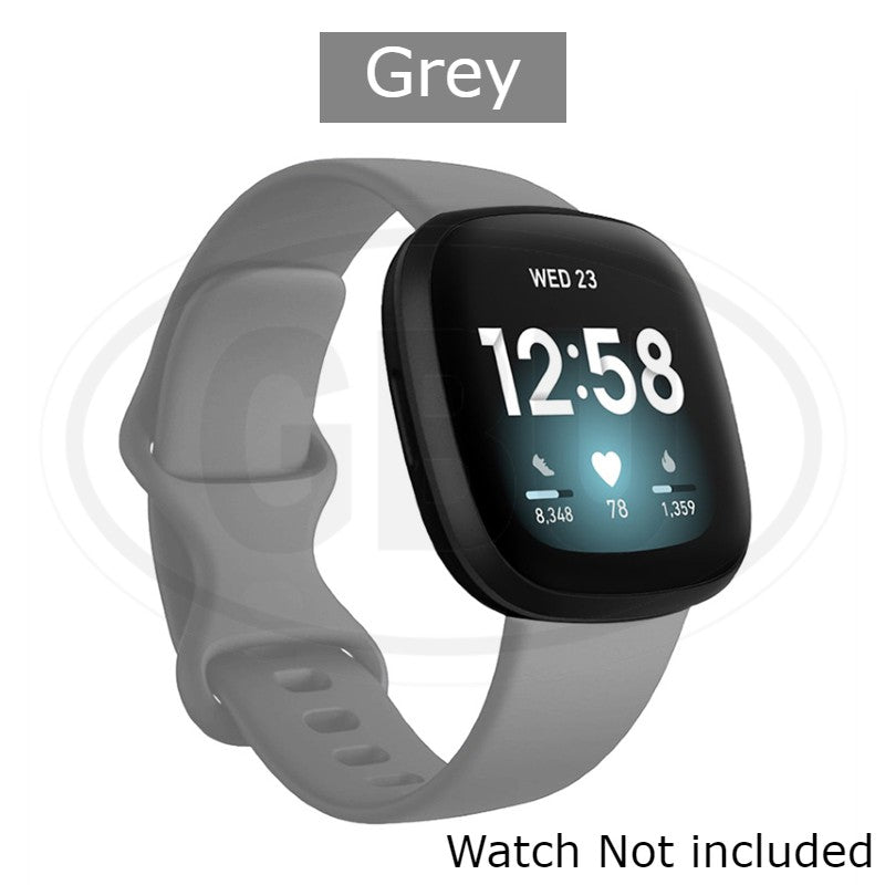 Fitbit Versa 4 / Sense 2 / Versa 3 / Sense Smart Watch Soft Silicone Replacement Band Strap - Small size