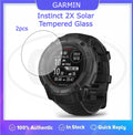 [2pcs] Garmin Instinct 2x Solar Screen Protector HD Tempered Glass
