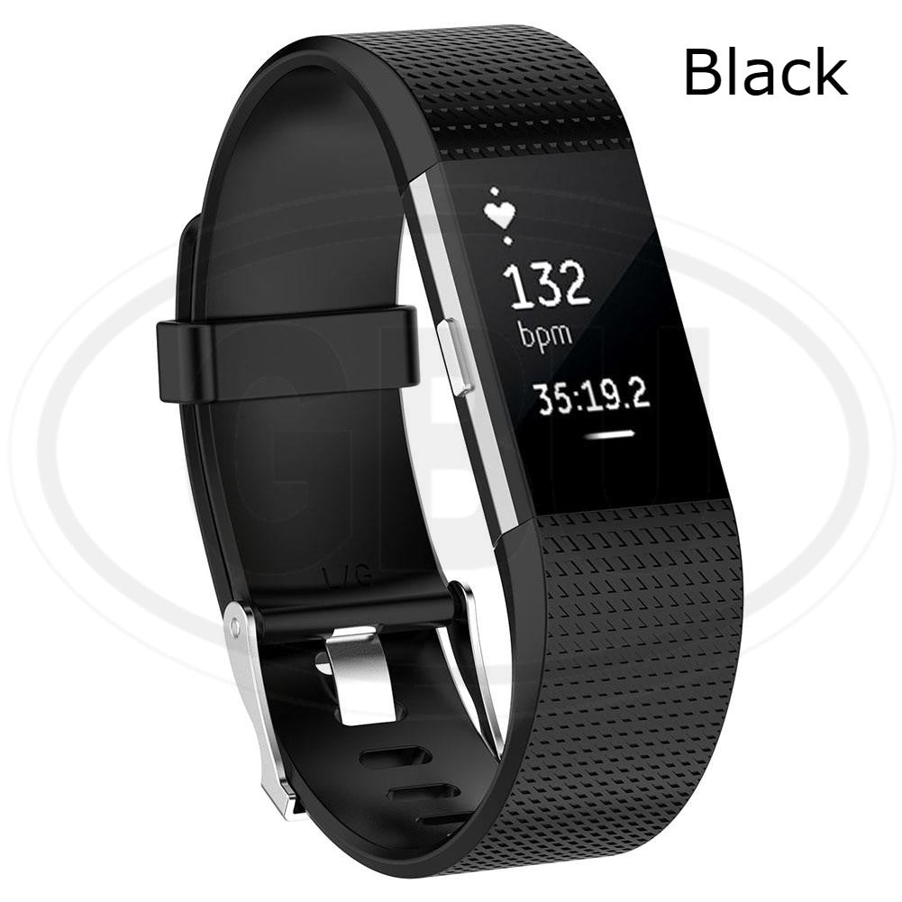 Fitbit Charge 2 Smart Watch Soft Silicone Replacement Band Strap