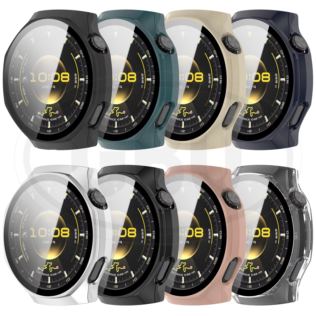 Huawei GT6 Pro 46mm Sarung Full Built-in Tempered Glass Cover / Sarung Half Silikon - No Screen