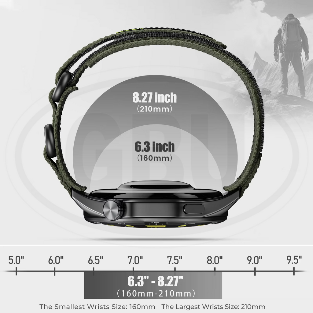 Nylon Watch Band Strap for model Amazfit / Coros / Fossil / Garmin / Huawei / Realme / Samsung / Xiaomi