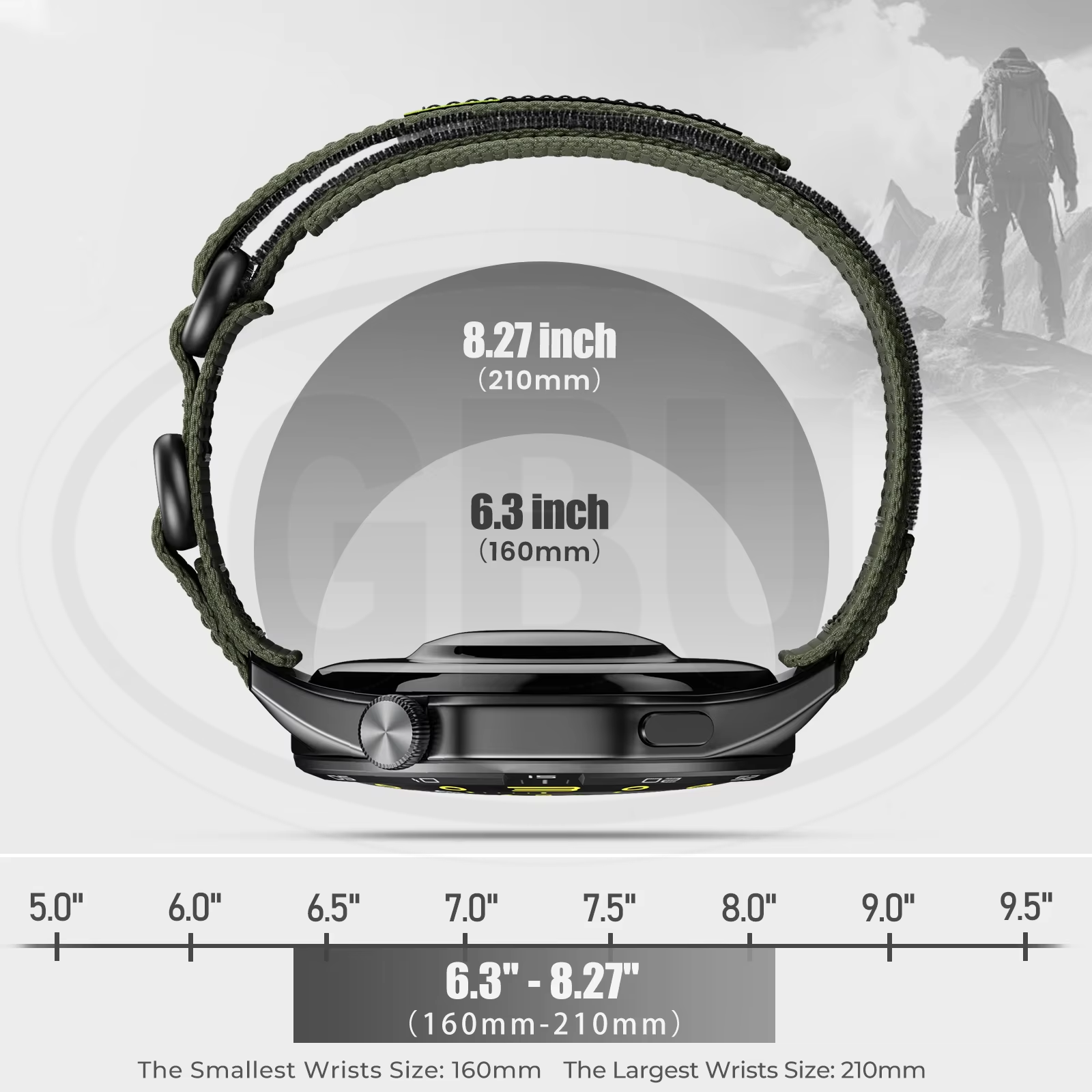 Nylon Watch Band Strap for model Amazfit / Coros / Fossil / Garmin / Huawei / Realme / Samsung / Xiaomi