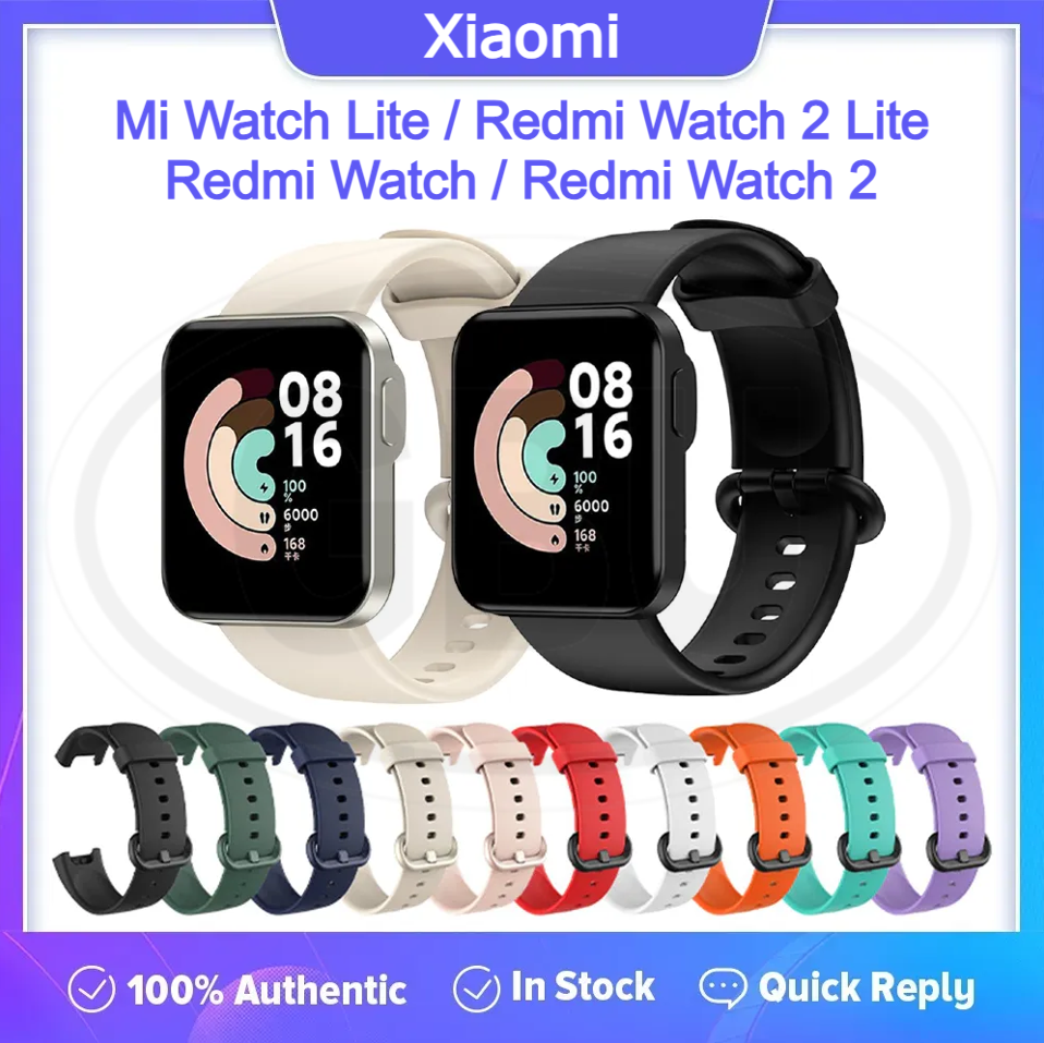 Compatible with Xiaomi Redmi Watch 2 lite / Redmi Watch 2 / Redmi Watch Smartwatch Tali Silikon Lembut / Watch Strap High Quality (NOT ORIGINAL)