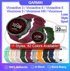 Garmin Vivoactive 6 / Vivoactive 5 / Vivoactive 3 / D2 Air X10 / Vivomove 3 / Vivomove HR / Vivomove Trend / Luxe / Style / Sport Watch Band Strap - 20mm
