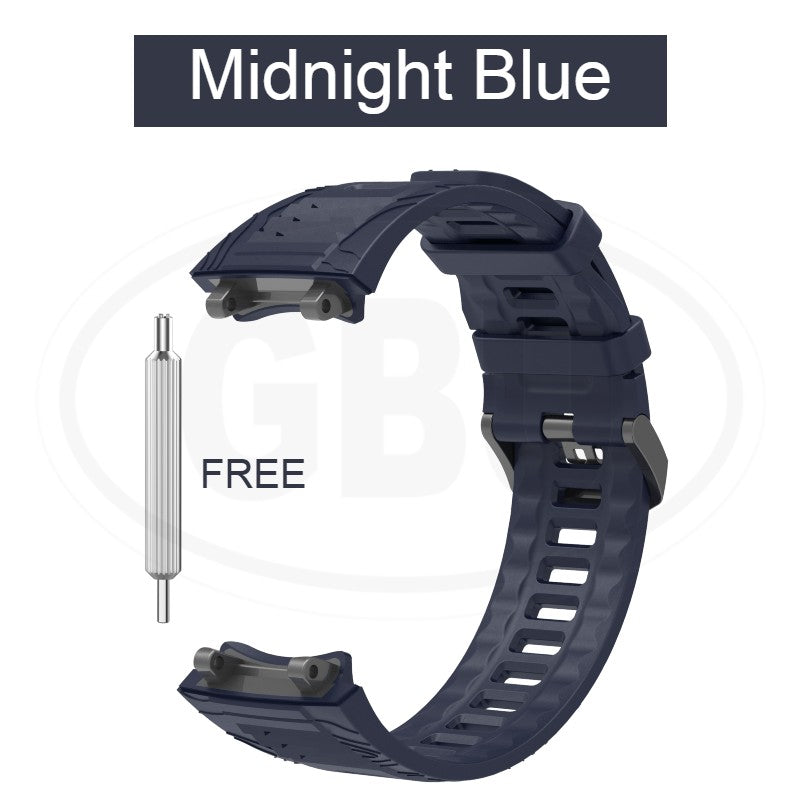 Compatible with Amazfit T Rex 3 / T-Rex 3 Strap Soft Silicone Strap Band (NOT ORIGINAL)