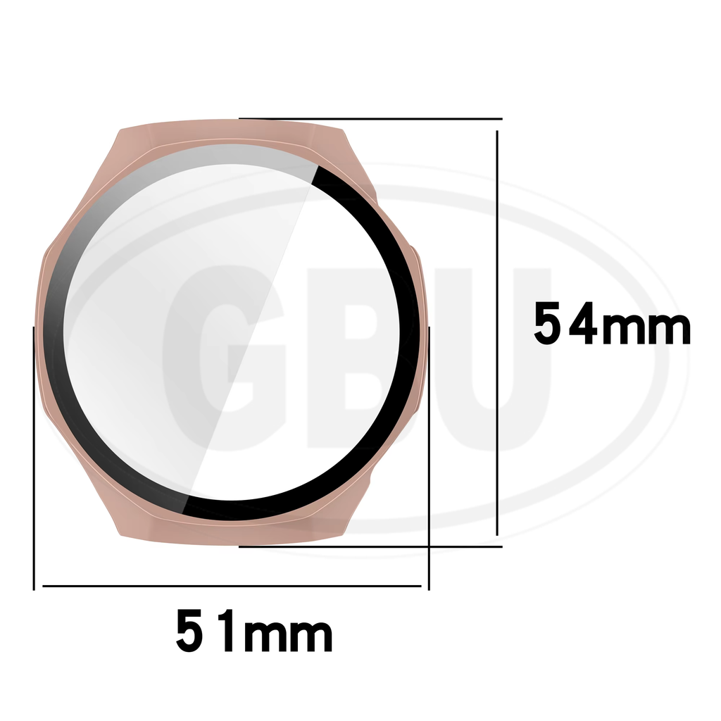 Huawei GT6 Pro 46mm Sarung Full Built-in Tempered Glass Cover / Sarung Half Silikon - No Screen