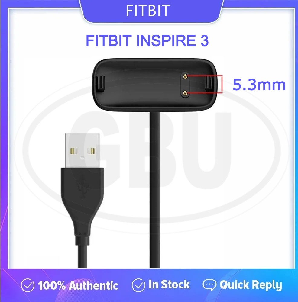 Fitbit Inspire 3 / Inspire 2 / Inspire / Ace 3 / Ace 2 Charger USB Charging Cable