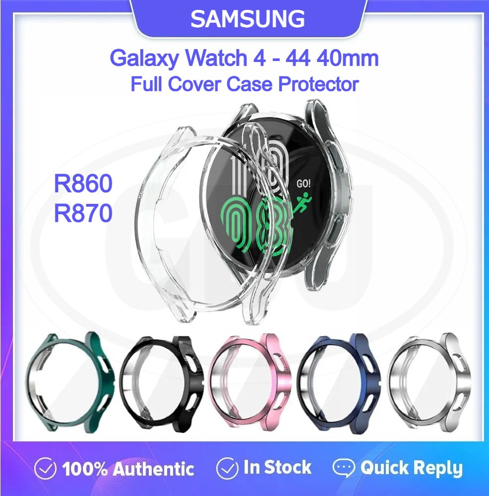 Samsung Galaxy Watch 4 40mm / Watch 4 44mm / R860 / R870 TPU Full Cover Case Protector - Full Screen Protection Cover