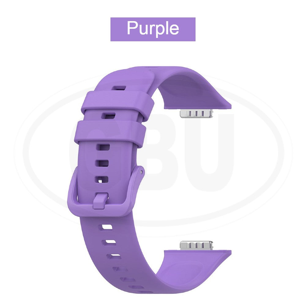 Huawei Watch Fit 2 / Watch Fit2 / YDA-B19V / YDA-B09S Soft Silicone Replacement Strap Band - Full Color Buckle
