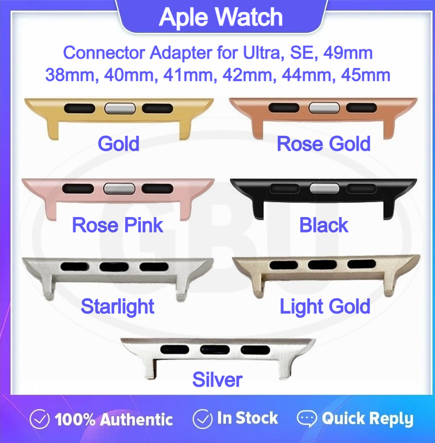 Apple Watch Band Strap Connector for 49mm 45mm 44mm 42mm 41mm 40mm 38mm - iWatch Series adapter SE 8/7/6/5/4/3/2/1