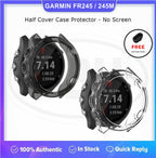 Garmin Forerunner 245 / 245 Music TPU Half Cover Protector Case - No Screen