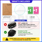 Premium Watch Screen Protector Tempered Glass - Diameter 30 | 31 | 32 | 33 | 34 | 35 | 36 | 37 | 38 | 39 | 40 | 41 | 42mm