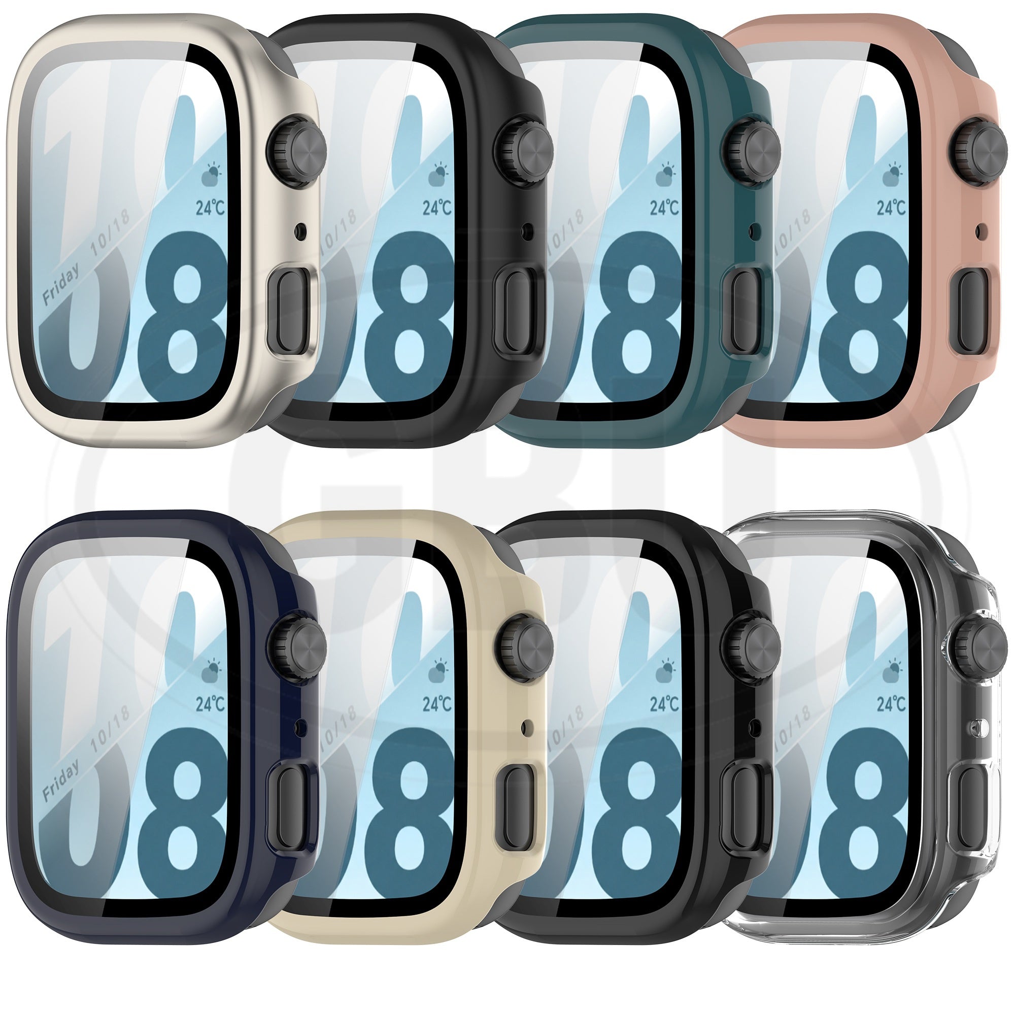 Honor Watch X5i Sarung Full Built-in Tempered Glass Cover / Sarung Half Silikon - No Screen