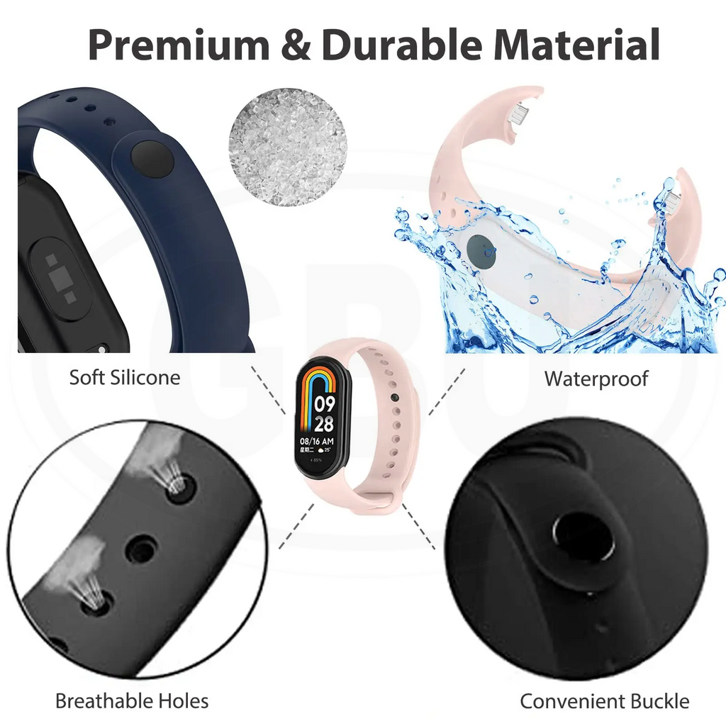 Xiaomi Smart Band 10 / Xiaomi Smart Band 9 / Mi Smart Band 8 Smartwatch Watch Strap - High Quality