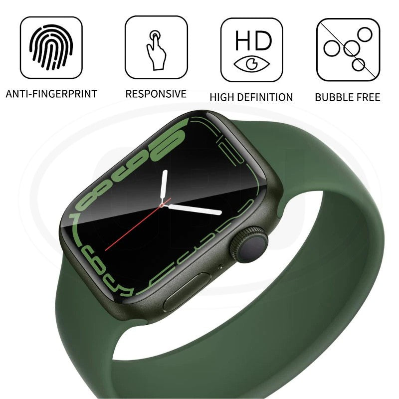 Aple Watch Series 7/SE/6/5/4/3/2/1 3D Full Cover Screen Protector - Full Screen