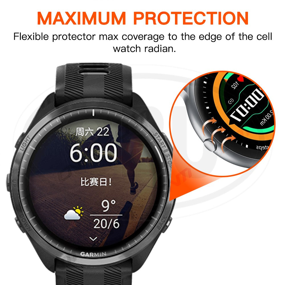 [2pcs] Garmin Forerunner 965 / FR965 3D Full Cover Screen Protector - Full Screen