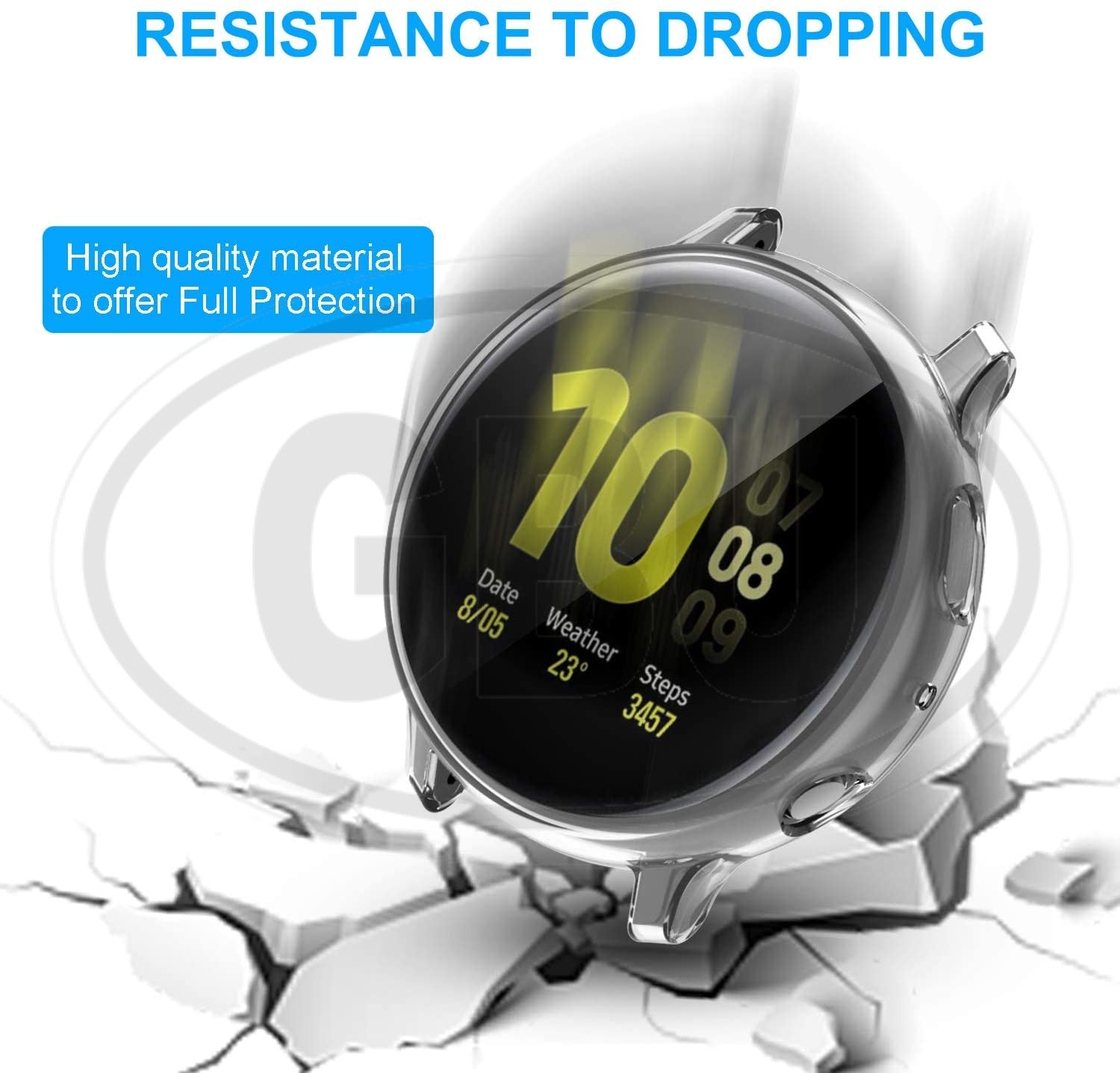 Samsung Galaxy Watch Active / Active 2 44mm / Active 2 40mm / R820 / R830 / R500 TPU Full Protector Cover Case