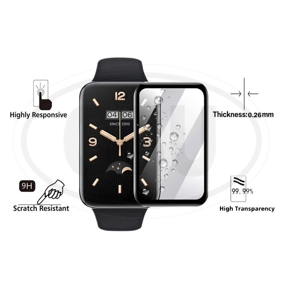 [2pcs] Xiaomi Smart Band 7 Pro 3D Full Cover Screen Protector - Full Screen