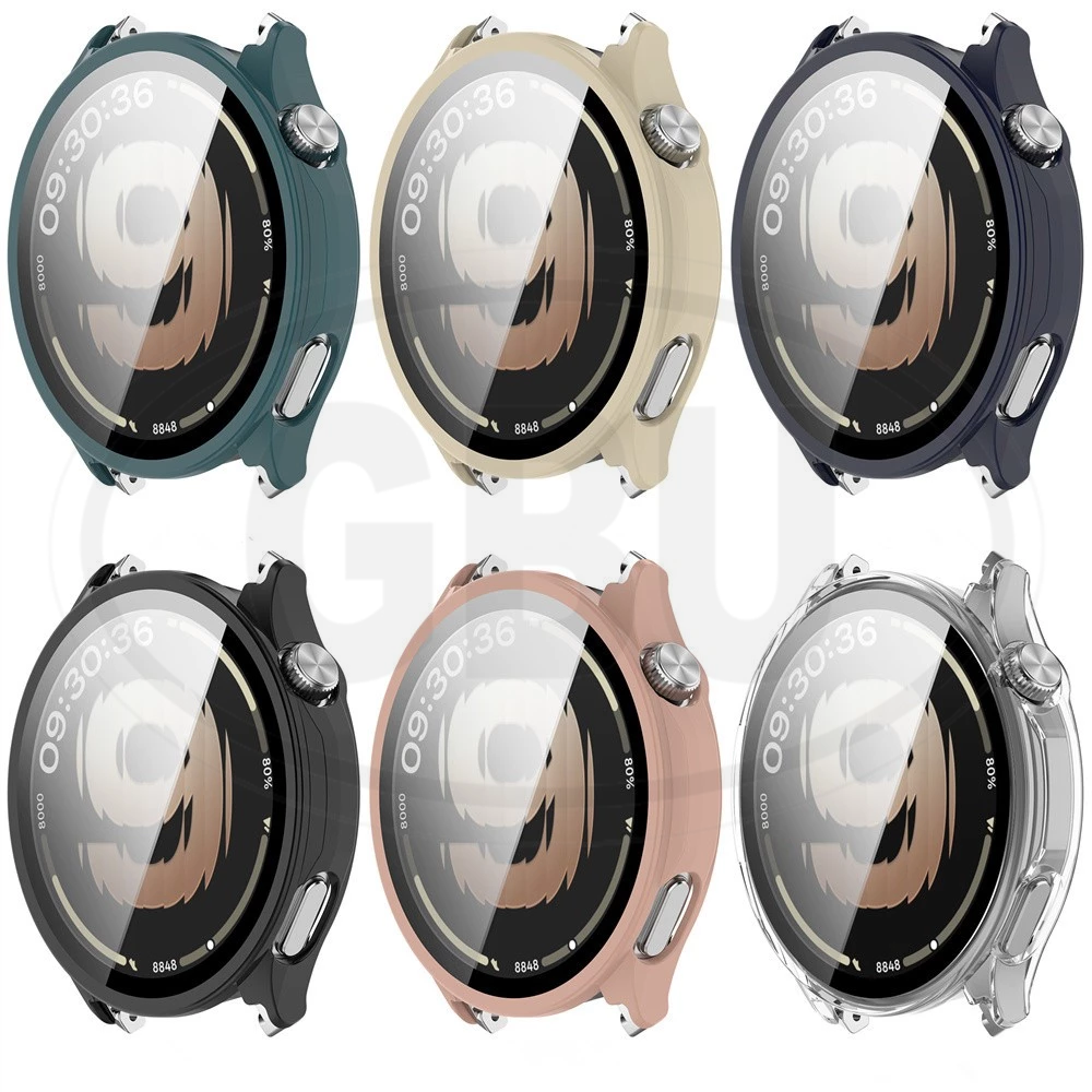 OPPO Watch S Sarung Full Built-in Tempered Glass Cover