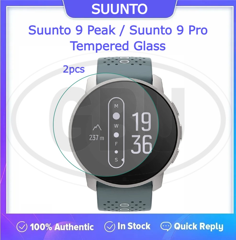 [2pcs] Suunto 9 Peak / Suunto 9 Peak Pro Screen Protector HD Tempered Glass