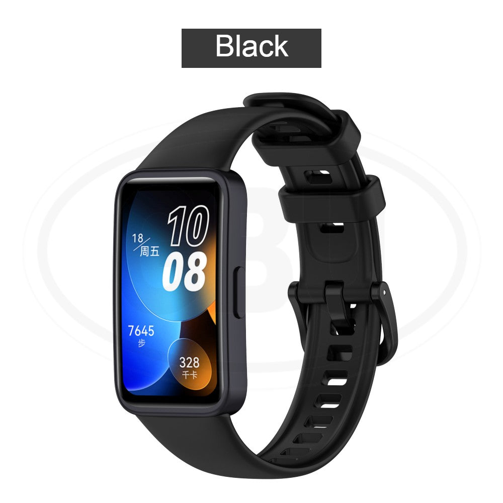 Huawei Band 10 / Huawei Band 9 / Huawei Band 8 Smartwatch Tali Silikon Lembut / Watch Strap - Full Color Buckle (High Quality)