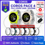 Coros Pace 4 Sarung Full Built-in Tempered Glass Cover / Sarung Half Silikon - No Screen  PERCUMA Anti-Dust Cover