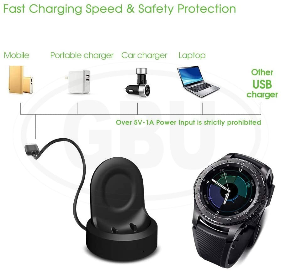 Samsung Galaxy Watch / Gear Sport / Gear S2 / Gear S3 / R760 / R765 / R770 / R800 Dock Charger Wireless Charging Cable