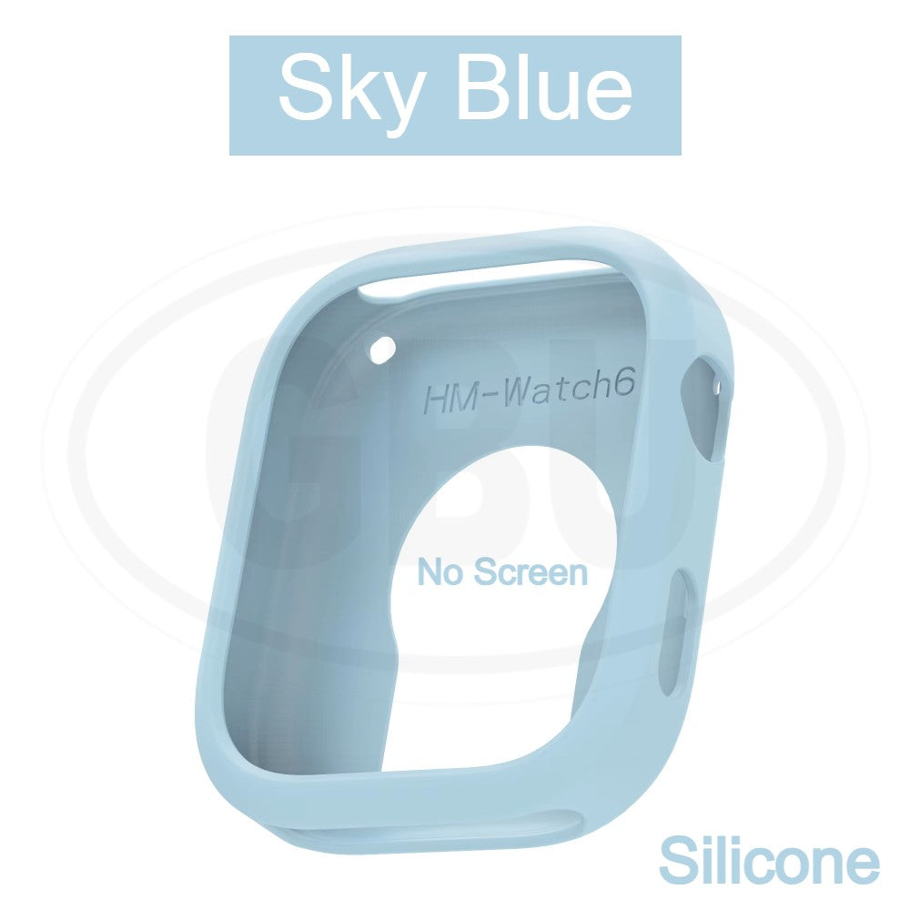 Redmi Watch 6 Sarung Full Built-in Tempered Glass Cover / Sarung Half Silikon - No Screen