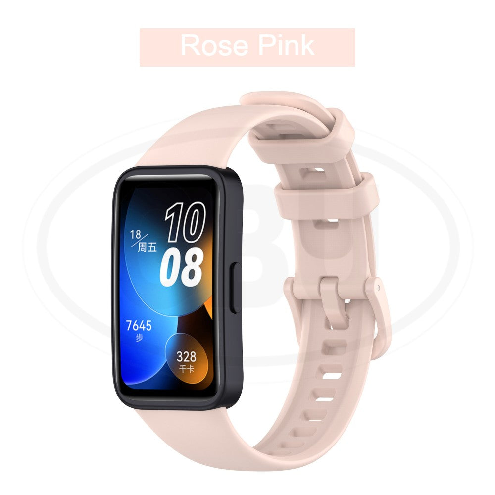 Huawei Band 10 / Huawei Band 9 / Huawei Band 8 Smartwatch Tali Silikon Lembut / Watch Strap - Full Color Buckle (High Quality)