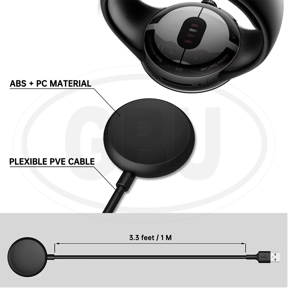 Google Pixel 3 / Google Pixel 2 / Google Pixel Watch USB Magnetic Wireless Charger Charging Cable