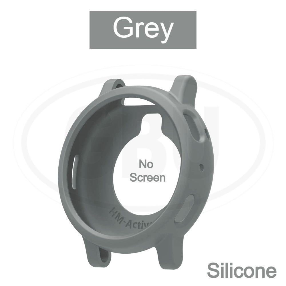 Amazfit Active Max Sarung Full Built-in Tempered Glass / Sarung Half Silikon - No Screen