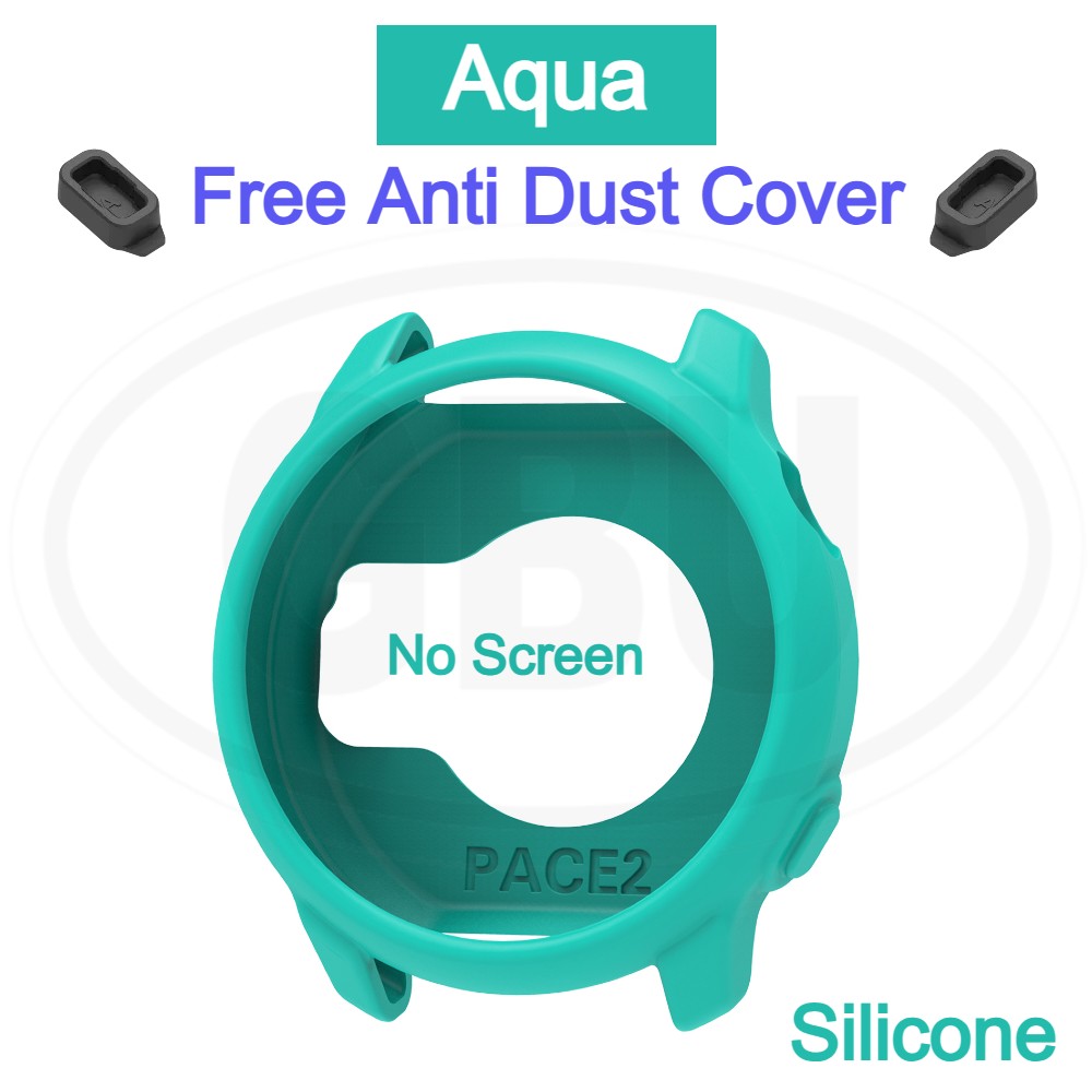Coros Pace 2 Full Cover Case with Tempered Glass Protector  / Silicone Half Cover Protector Case - No Screen