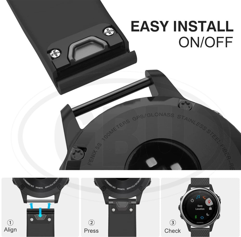 Garmin Descent Mk3i 43mm / Instinct E 40mm / Fenix 8 43mm / 7S 7S Pro / 6S Plus 6S 6S Pro / 5S QuickFit Watch Strap Band - 20mm