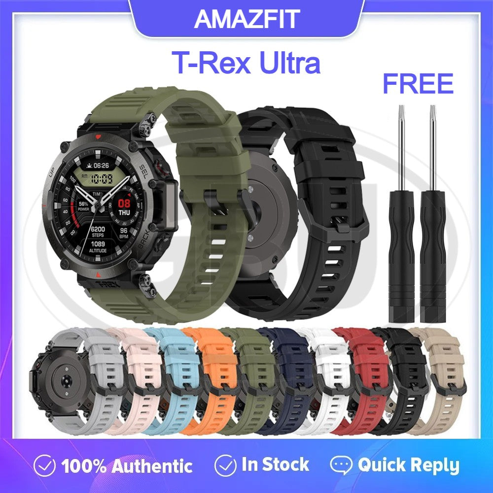 Amazfit T-Rex Ultra / Amazfit T Rex Ultra Soft Silicone Strap Band