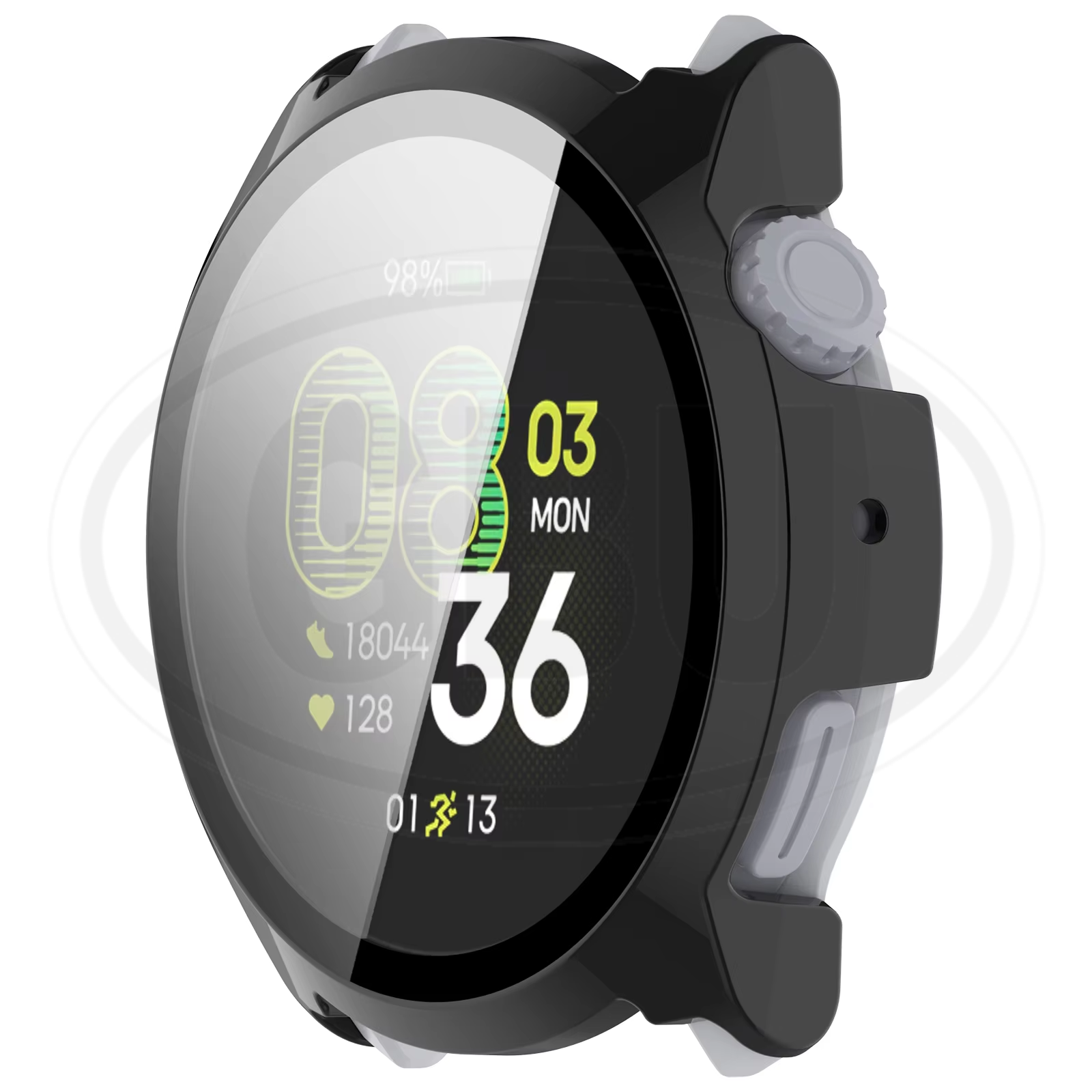 Coros Pace 4 Sarung Full Built-in Tempered Glass Cover / Sarung Half Silikon - No Screen  PERCUMA Anti-Dust Cover