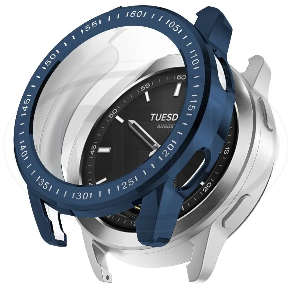 Xiaomi Watch S3 / Mi Watch S3 Full Cover Case with Tempered Glass Protector Screen - 2-in-1 TPU Cover