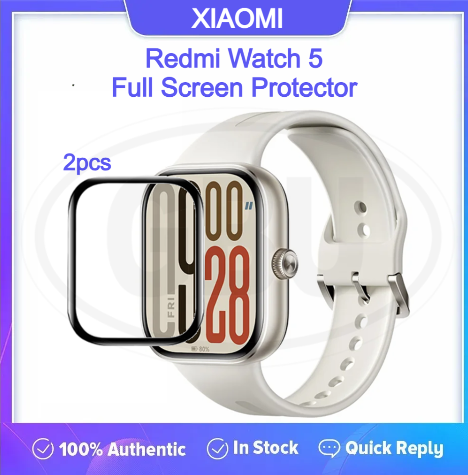 [2pcs] Redmi Watch 5 Full Cover 3D Screen Protector - Full Screen